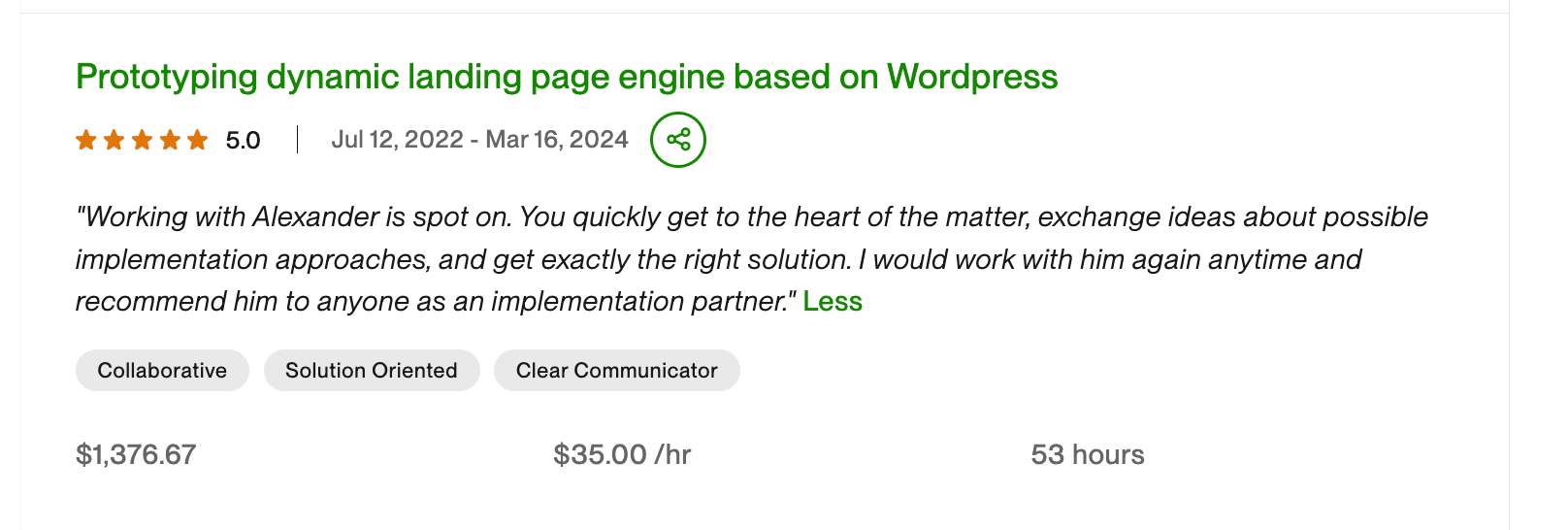 Client review screenshot 10