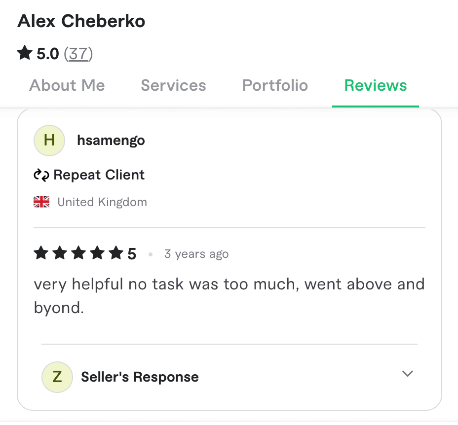Client review screenshot 16