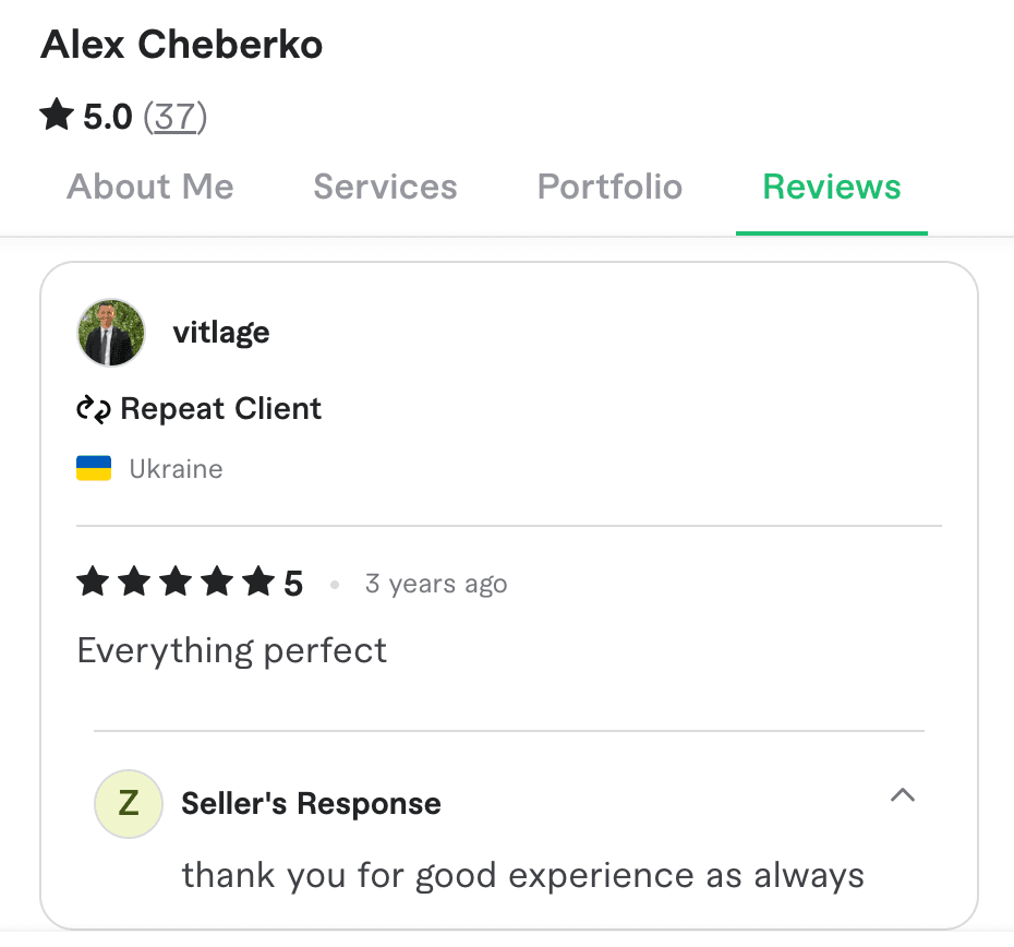 Client review screenshot 18