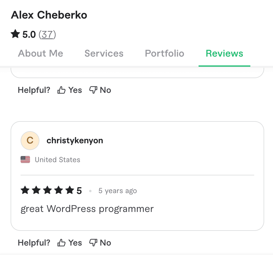 Client review screenshot 23