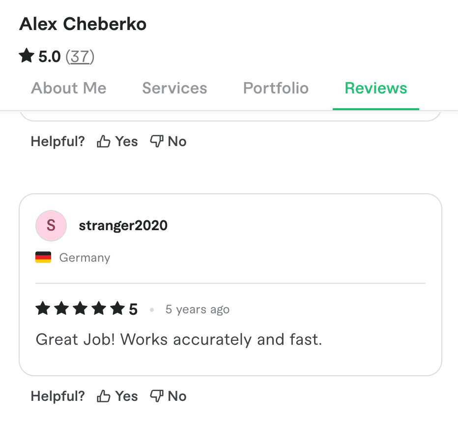 Client review screenshot 24