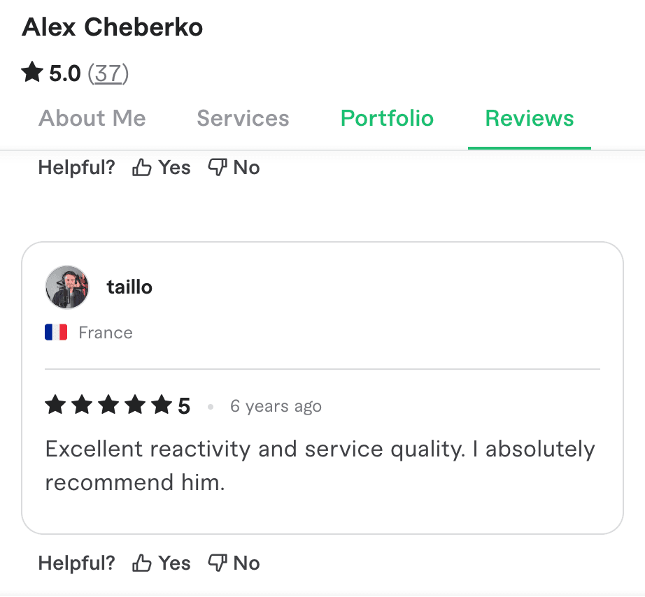 Client review screenshot 28