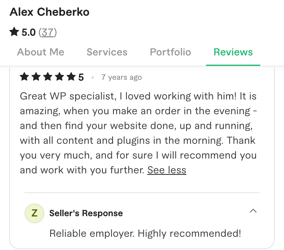 Client review screenshot 31