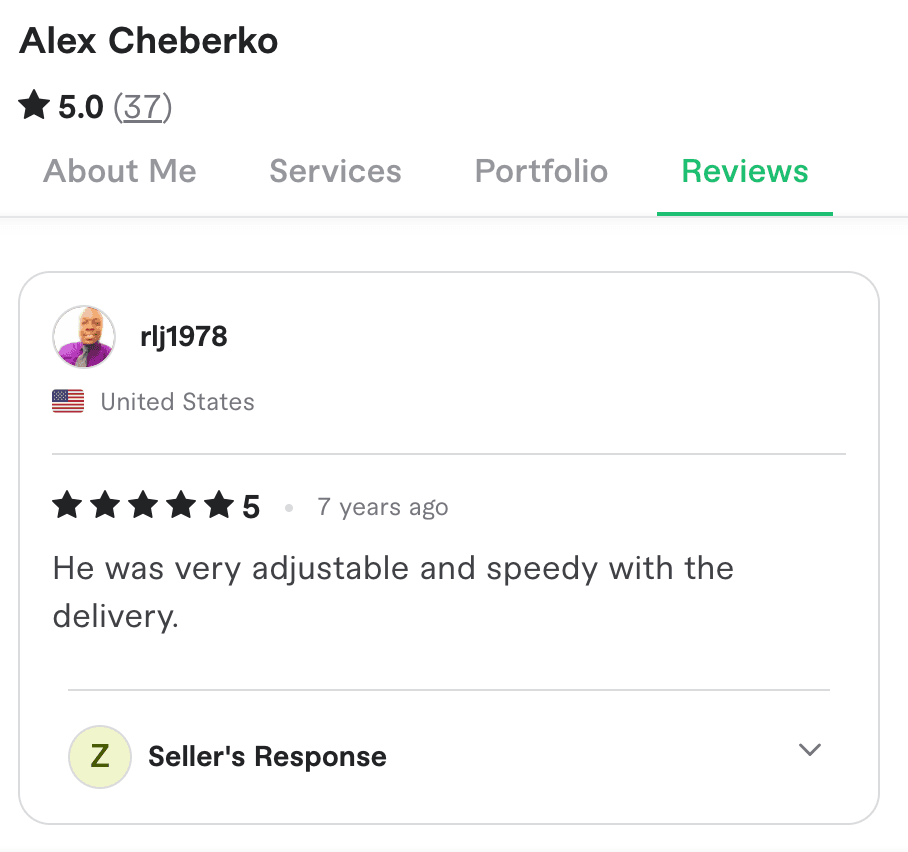 Client review screenshot 32