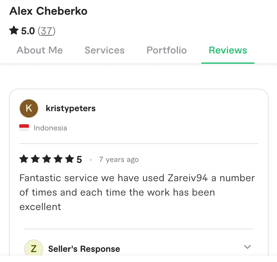 Client review screenshot 33