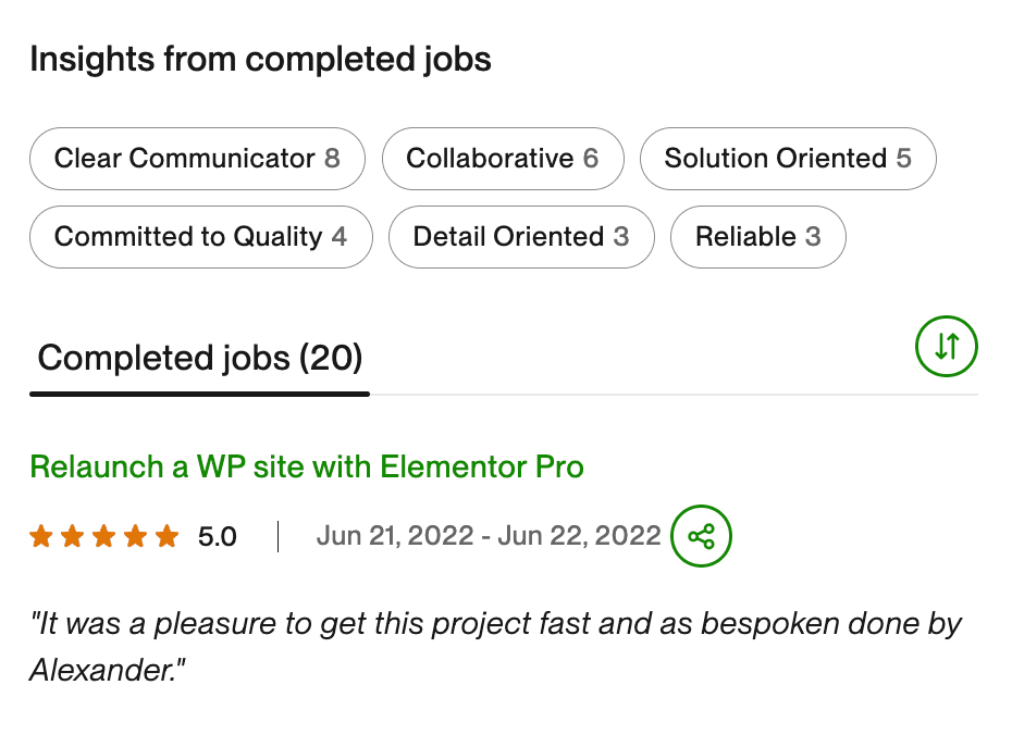 Client review screenshot 4