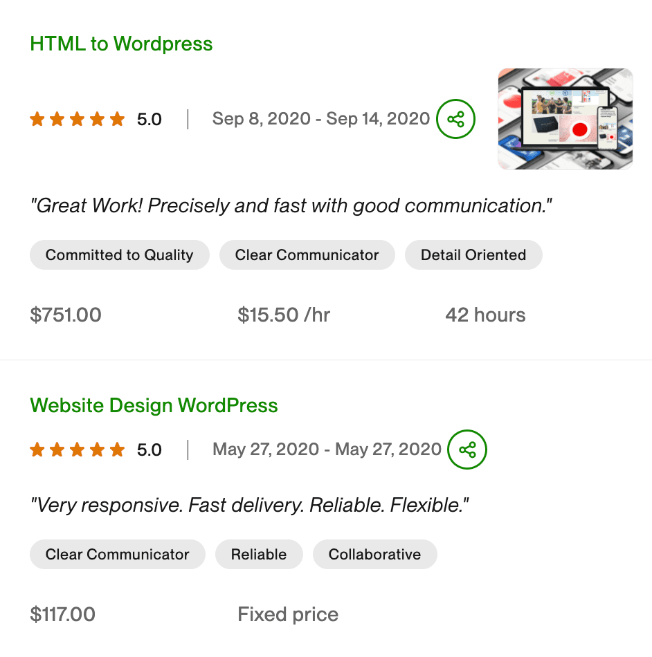 Client review screenshot 8